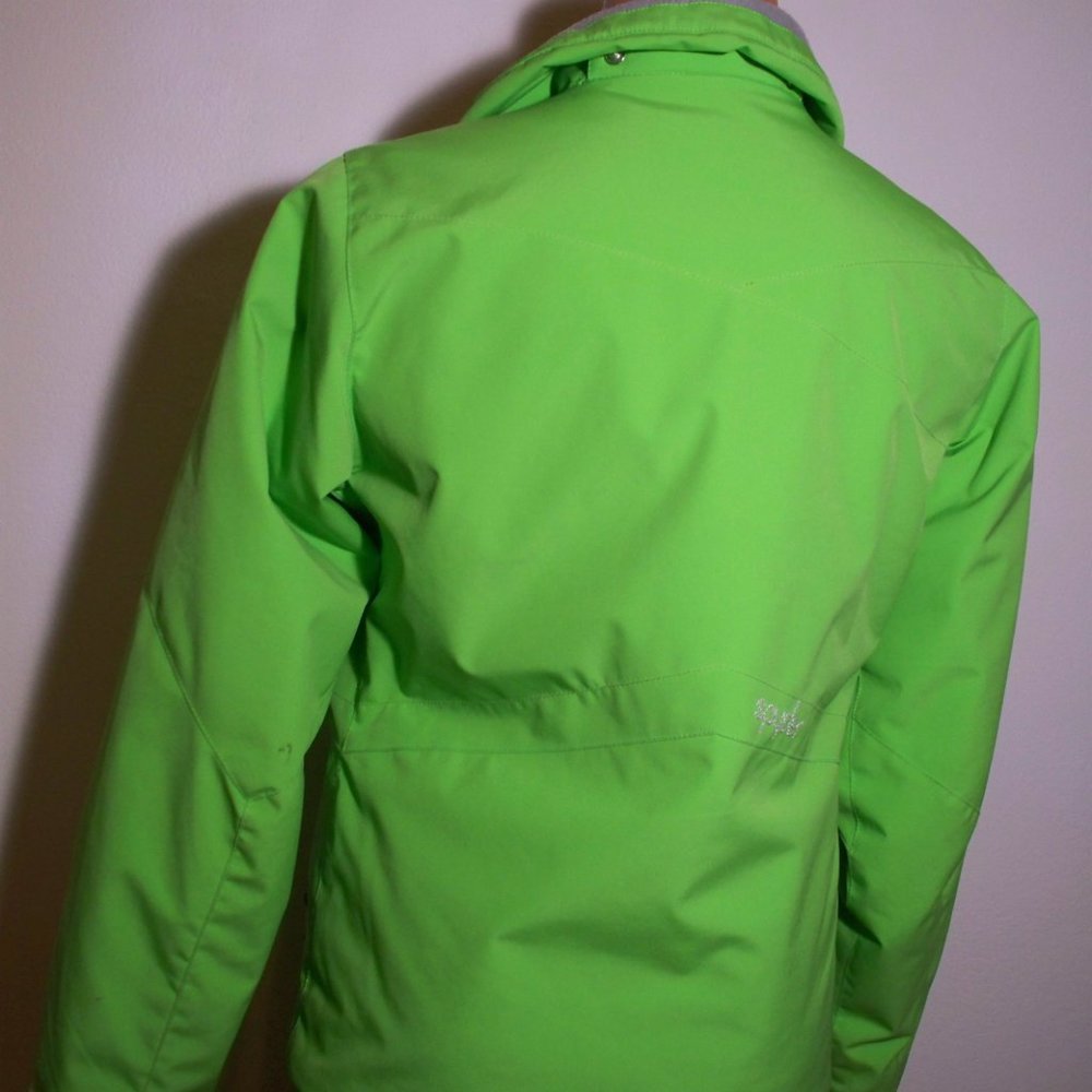 Girls Lime Green Spyder Ski Jacket Sz 14  BB1 - Picture 4 of 8